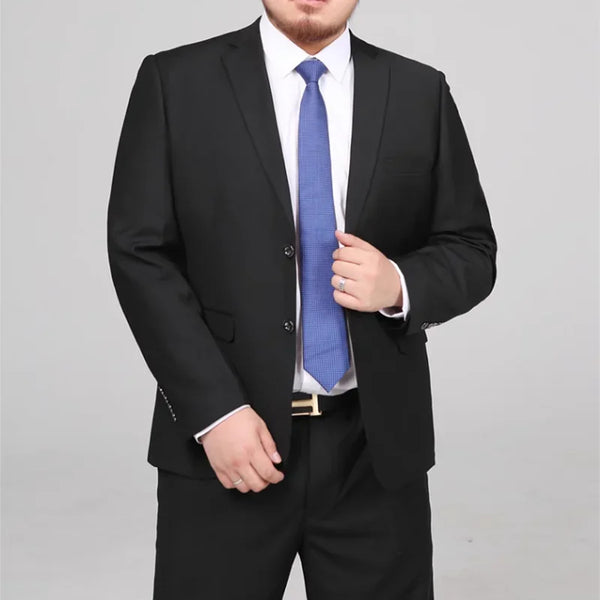Elegant M-10XL Men's Wedding Suit and Trousers Set - Fashionable Smart Casual 2-Piece Ensemble for Special Occasions and Business Events in Plus Sizes